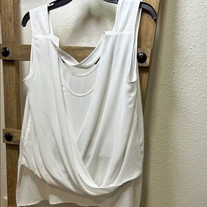 Elegant White Sleeveless Blouse